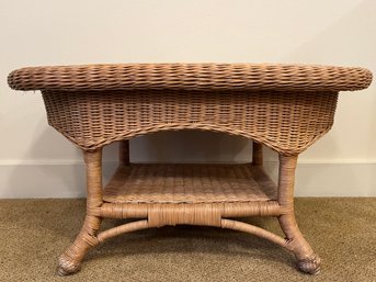 Small Wicker Coffee Table