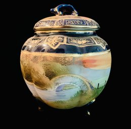 Antique Japanese Kutani Ware Jar