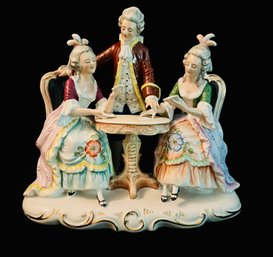 Vintage Carl Sheidig Porzellanfabrik Grafenthal Playing Cards Porcelain Figurine