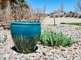 Turquoise Clay Pot