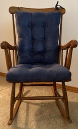 Antique Wooden Spindle Back Wooden Rocking Chair