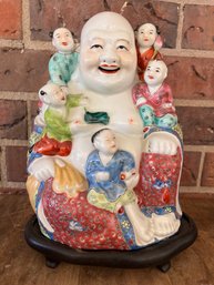 Chinese Storyteller Laughing Buddha Statue