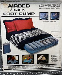 Full Size Airbed With Foot Pump - NIB