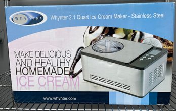 Whynter 2.1 Qt Ice Cream Maker - NIB
