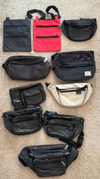 Large Assortment Of Fanny Packs & Pouches