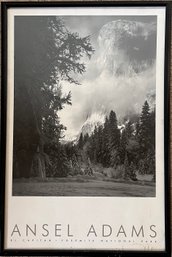 Framed Ansel Adams Poster Of El Capitan In Yosemite National Park