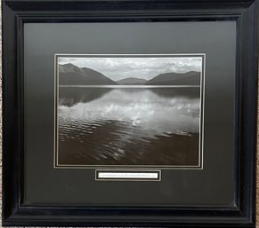 Ansel Adams - Lake MacDonald, Evening, Glacier National Park, Montana, 1942 Framed Photo Print