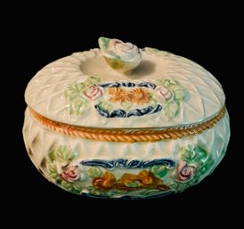 Japan Ceramic Hand Painted Lidded Box