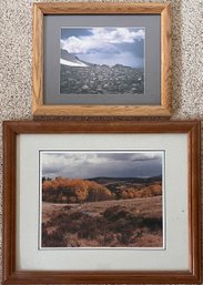 Two Landscape Photographs One Is Signed And Numbered By Local Artist David Clack