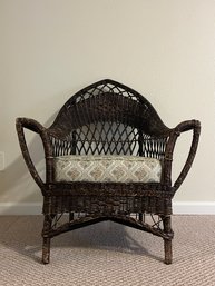 Vintage Wicker Armchair