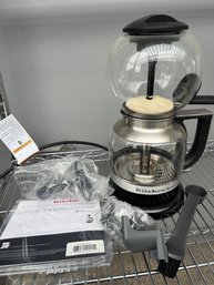 Kitchen AidSiphon Coffee Brewer Model:KCM0812MS With Extra Accessories