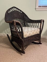 Vintage Wicker Rocking Chair