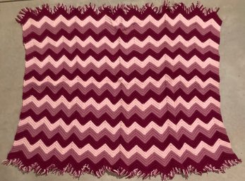 Assortment Of Three Handmade Crochet Knitted Blankets