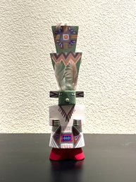 Folk Art Totem Pole Native American Wood Figurine 1 Of 3