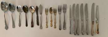 Miscellaneous Silverware Including Silver Plated And Stainless Steel