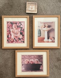Collection Of Anne Geddes Framed Baby Themed Prints