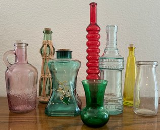 Lot Of Colorful, Abstract Vases & Jars