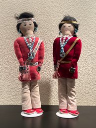 Vintage Native American Handmade Cushioned Dolls