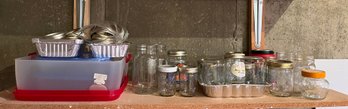 Variety Of Glass Jars And Containers