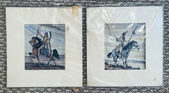 Vintage Apache Western Art Prints By Frank Vigil