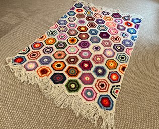 Handmade Colorful Crochet Throw Blanket