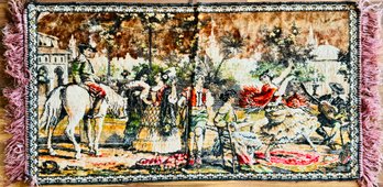 Vintage Social Art Piece Tapestry Rug