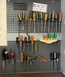 Variety Of Tools Including Screwdrivers
