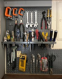 Assortment Of Tools Including C-clamps, Wrenches And More