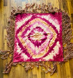 70's Groovy Fringe Tie-dye Tapestry