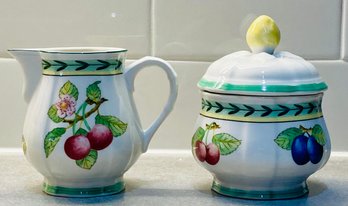 Villeroy And Buch Germany French Garden Fleurence House And Garden Collection Cream And Sugar