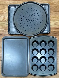 Lot Of Bakeware Including Baking Sheets, Muffin Tray & More