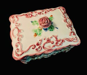 Vintage Japan Porcelain Candy Rose Decorative Dish