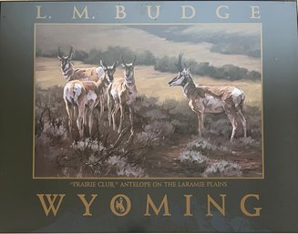 L.M. Budge - 'Prairie Club' - Framed Poster Print