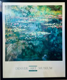 Calude Monet 'water Lillies' Framed Denver Art Museum Print Poster