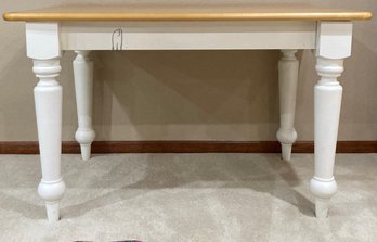 Two Tone Rustic Console Table