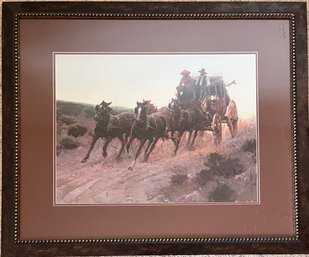 Robert Pumill - 'Twilight Run' - Framed Art Print