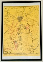 Historic Gettysburg And Vicinity Framed Map