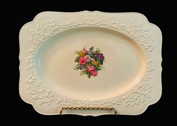 Crown Ducal Gainsborough Platter With Floral Center