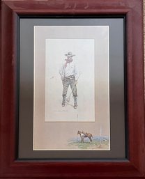 O.C. Seltzer - 'Cattle Rustler' - Framed Art Print