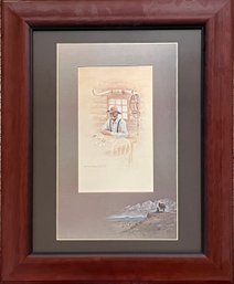 O.C. Seltzer - 'Stockman' - Framed Art Print