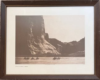 Edward Curtis - 'Canon De Chelly, Navaho' - Framed Art Print