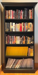 5 Tiered Black Bookshelf (contents Not Included)