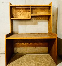 Wood Standing Computer Desk With Storage