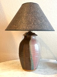 Glazed Pottery Table Lamp 2 Of 2