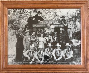 Framed Photo Print Of The Cowboy Reunion, Featuring Roy Rogers, Dale Evans, Tex Williams, And MORE!