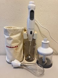 KitchenAid Stick Blender With Wall Mount, Mini Food Processor & Whisk
