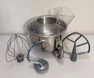KitchenAid Professional Series Stand Mixer Replacement Bowl With Accessories