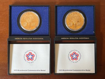 Pair Of 1972 Bicentennial Commemorative Medals