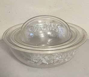 PYREX  Vintage Mixing Nesting Bowl Set, Colonial Mist  - 1, 1.5, 2.5 And 4 Litre