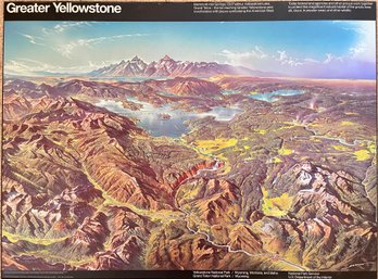 National Park Service Framed Poster Of Greater Yellowstone